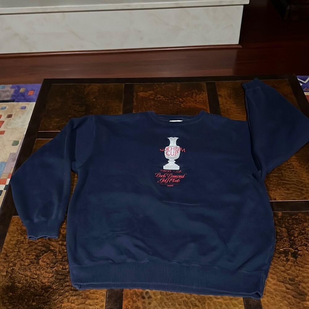 Solheim Cup Sweatshirt Loch Lomond Golf Club Scotland Timeout Large Vintage 2000